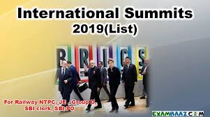 International Summits And Conferences 2019