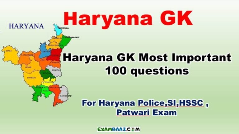 Haryana gk for hssc