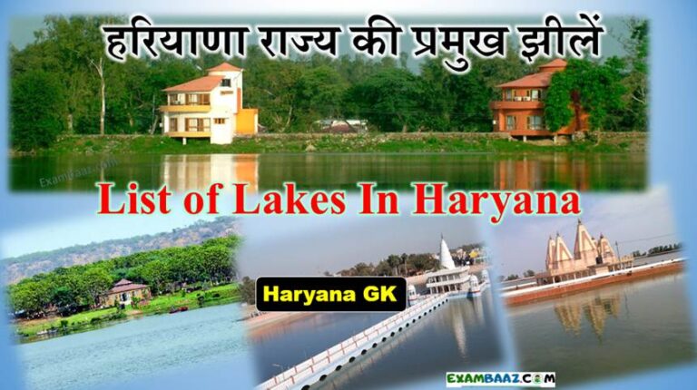 Lakes of Haryana