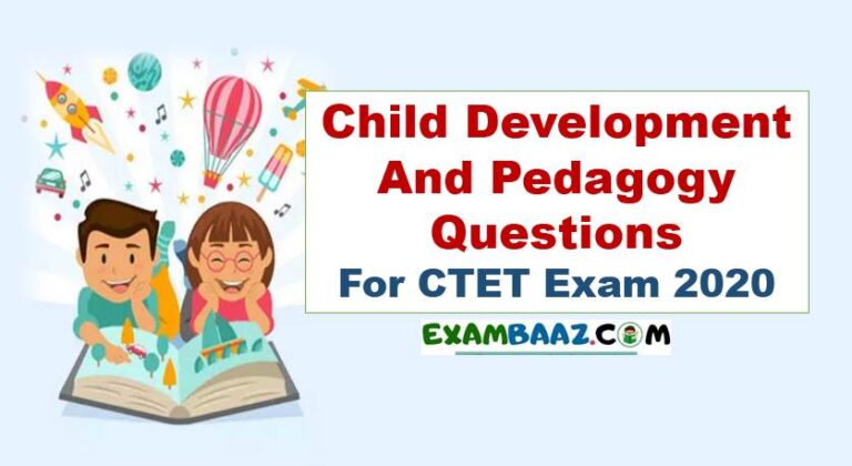 Child Pedagogy Questions For CTET
