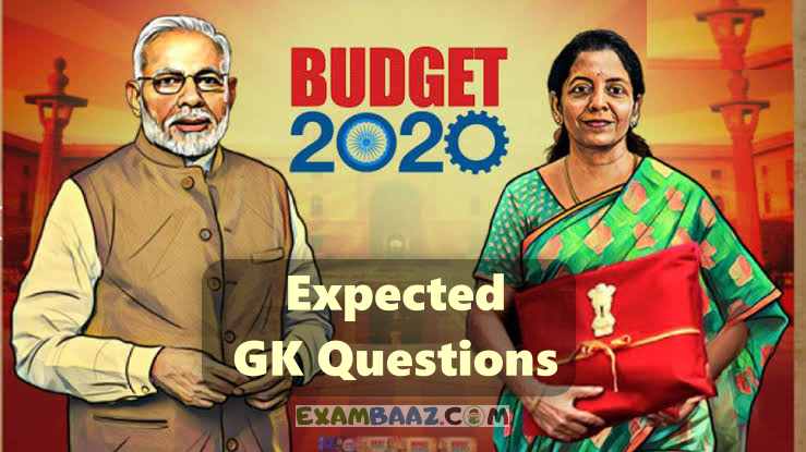 Union Budget 2020 Important Question