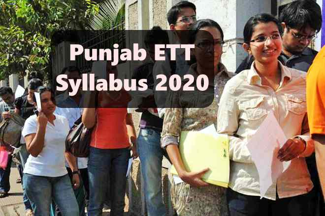 Punjab ETT Syllabus 2020 Download PDF