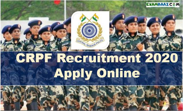 CRPF Recruitment 2020 Apply Online