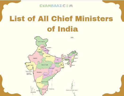 List of All Chief Ministers of India