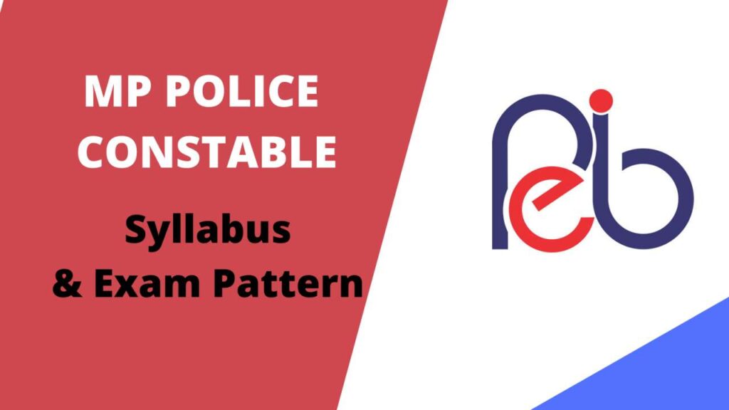 MP Police Constable Syllabus 2021 in Hindi / English