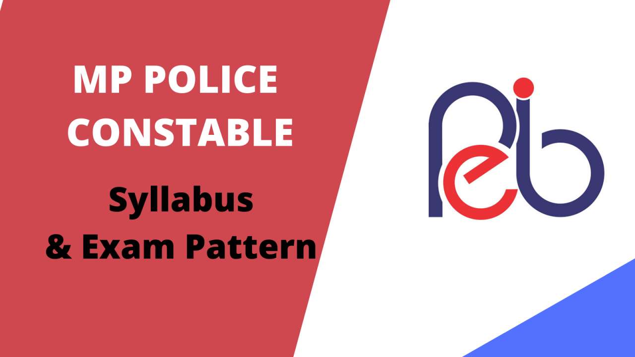 MP Police Constable Syllabus 2021 in Hindi / English