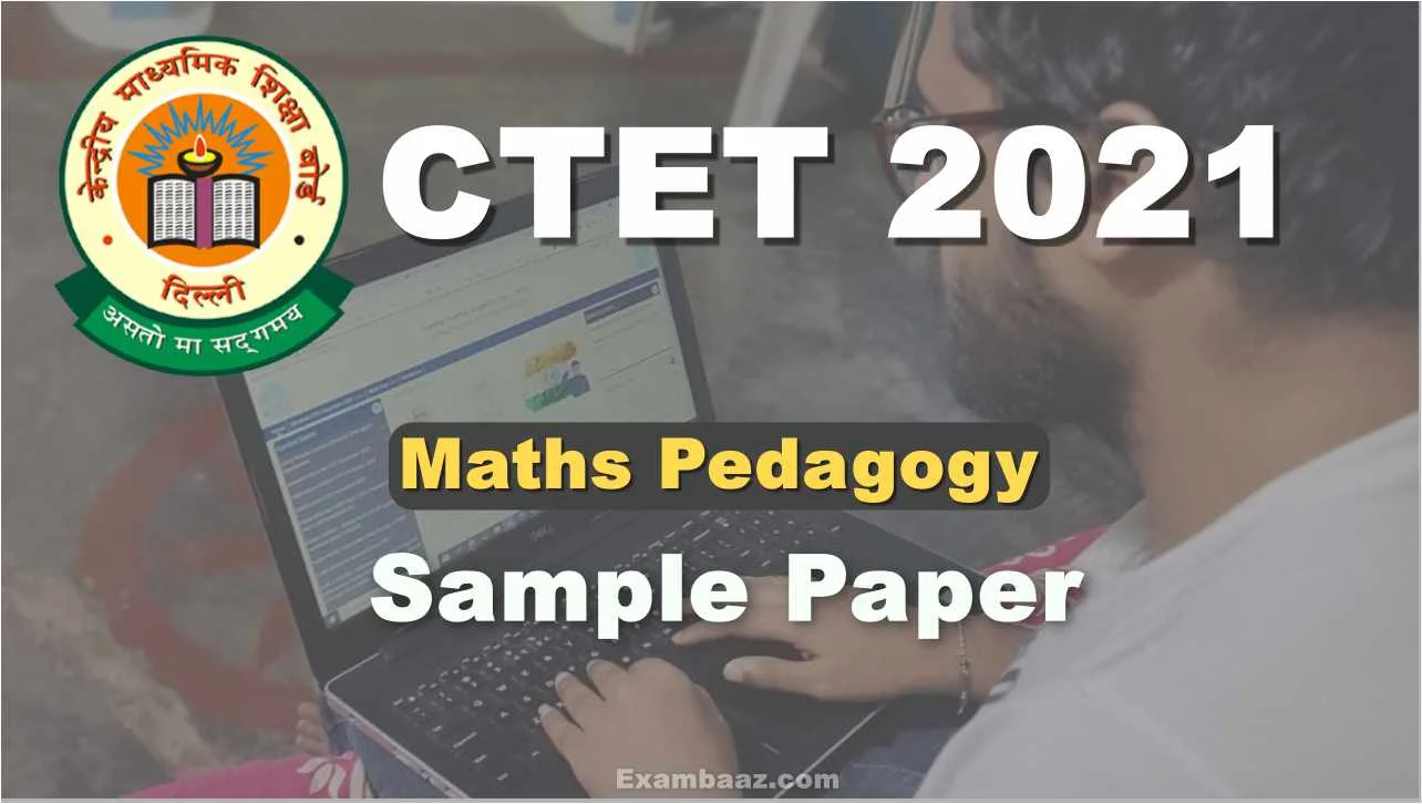 CBSE CTET 2021 Sample paper