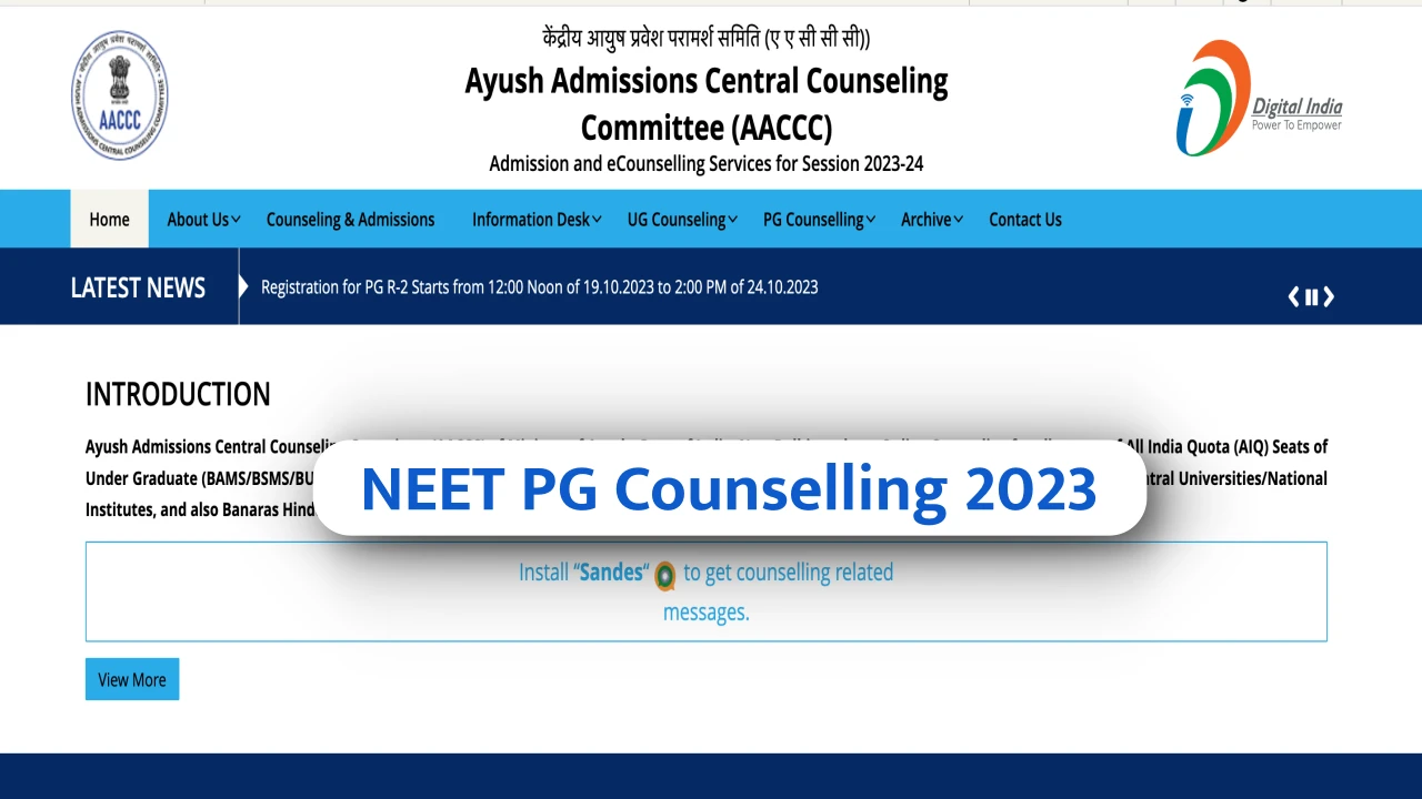 NEET PG Counselling 2023